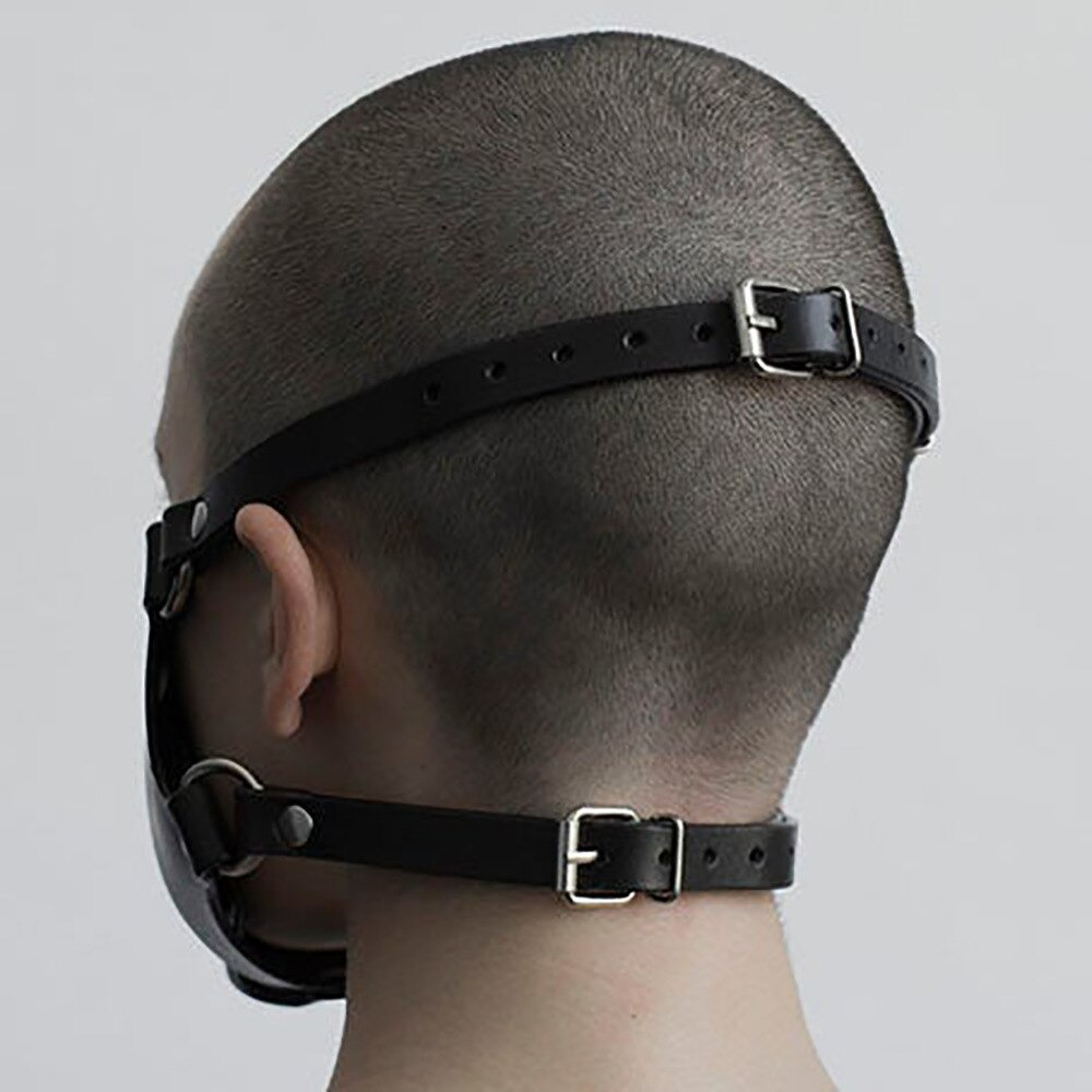 Gothic Black Mask for Men and Women / Adjustable Mask Cosplay / Polyester Mask