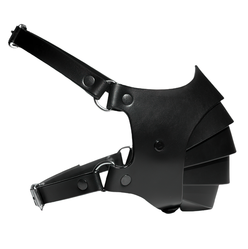 Gothic Black Mask for Men and Women / Adjustable Mask Cosplay / Polyester Mask