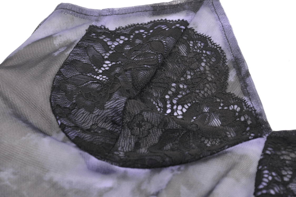 Gothic Black Straps Lace Trim Cami Top for Women