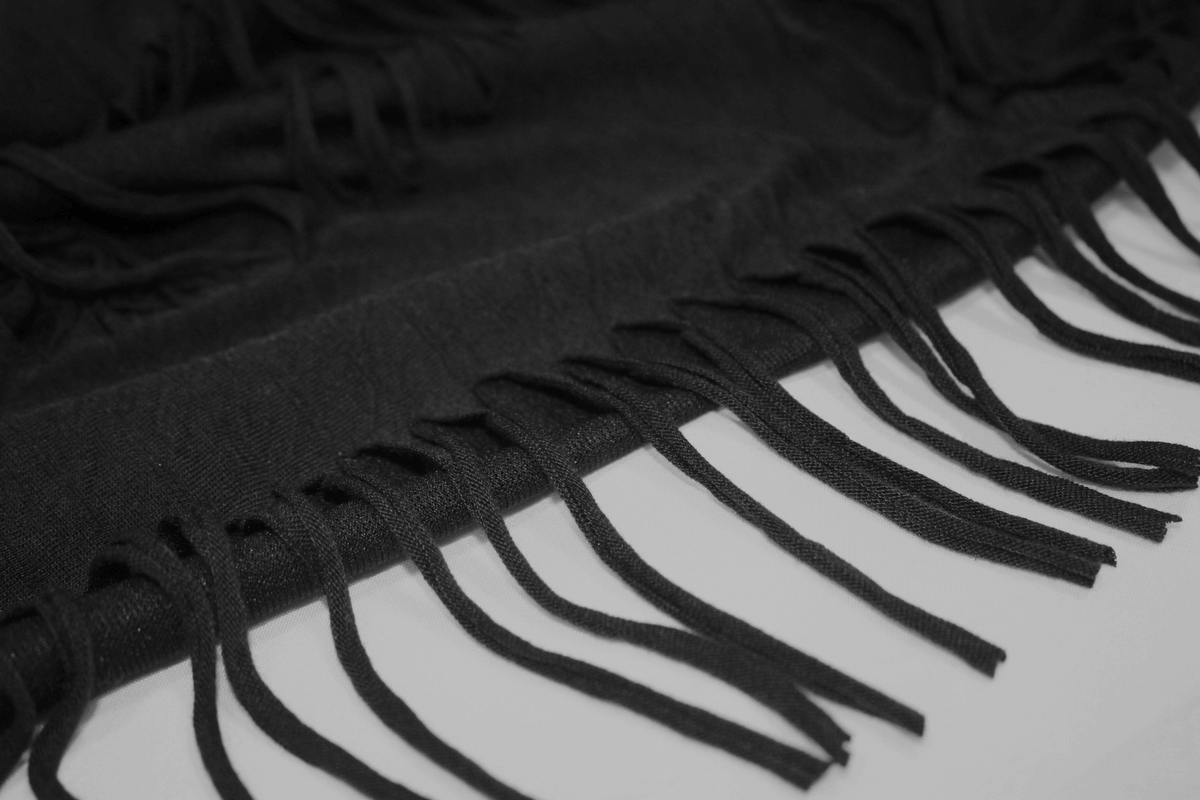 Gothic Black T-Shirts with Fringes / Men's Slashed T-Shirt with Mesh and Studs