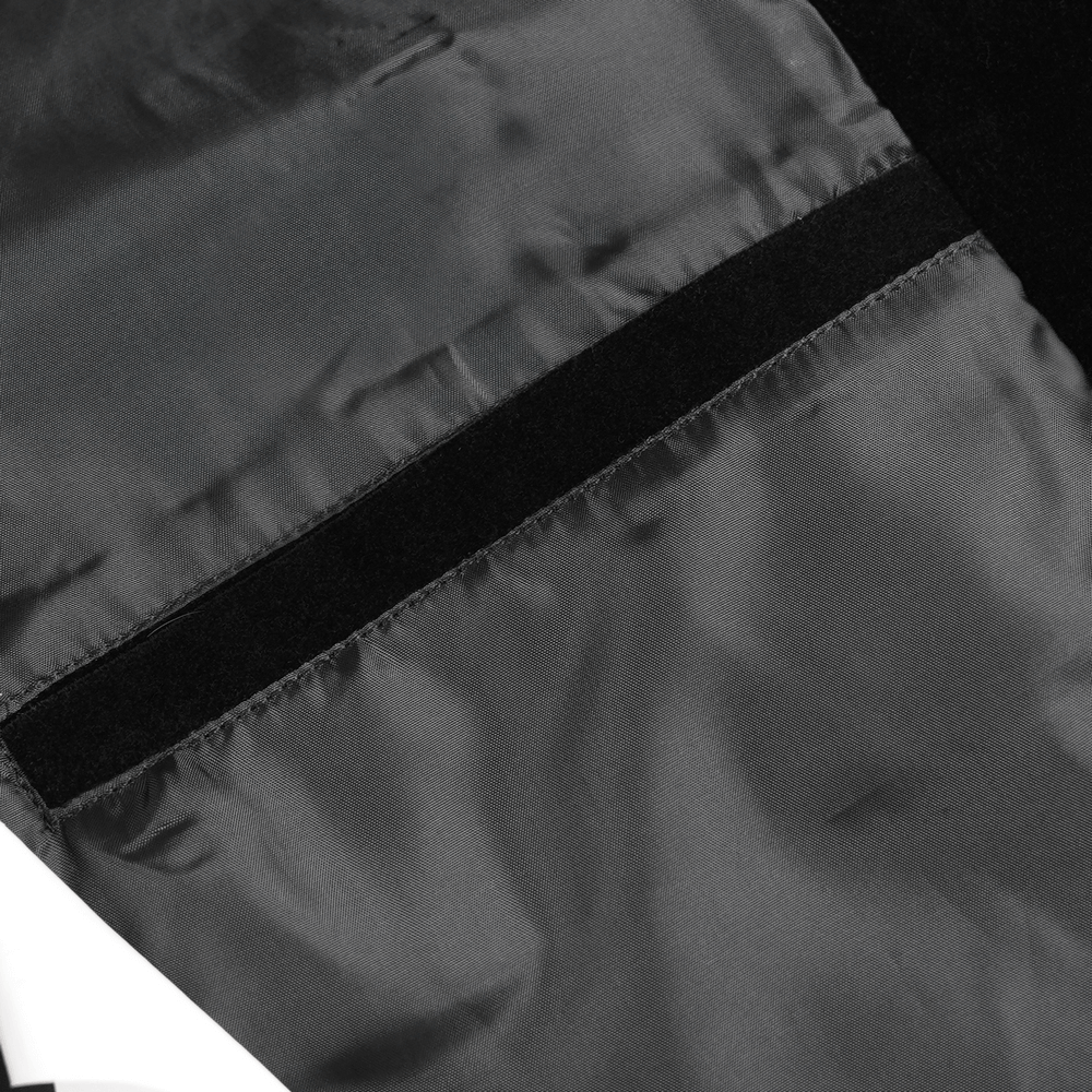 Gothic Brocade Waistcoat with Metal Clasps and High Collar