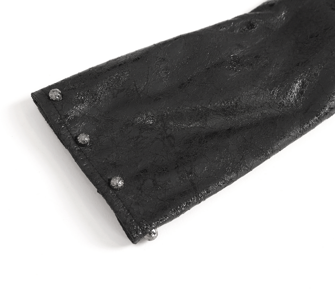 Gothic Buckled One Shoulder Accessory for Bold Outfits