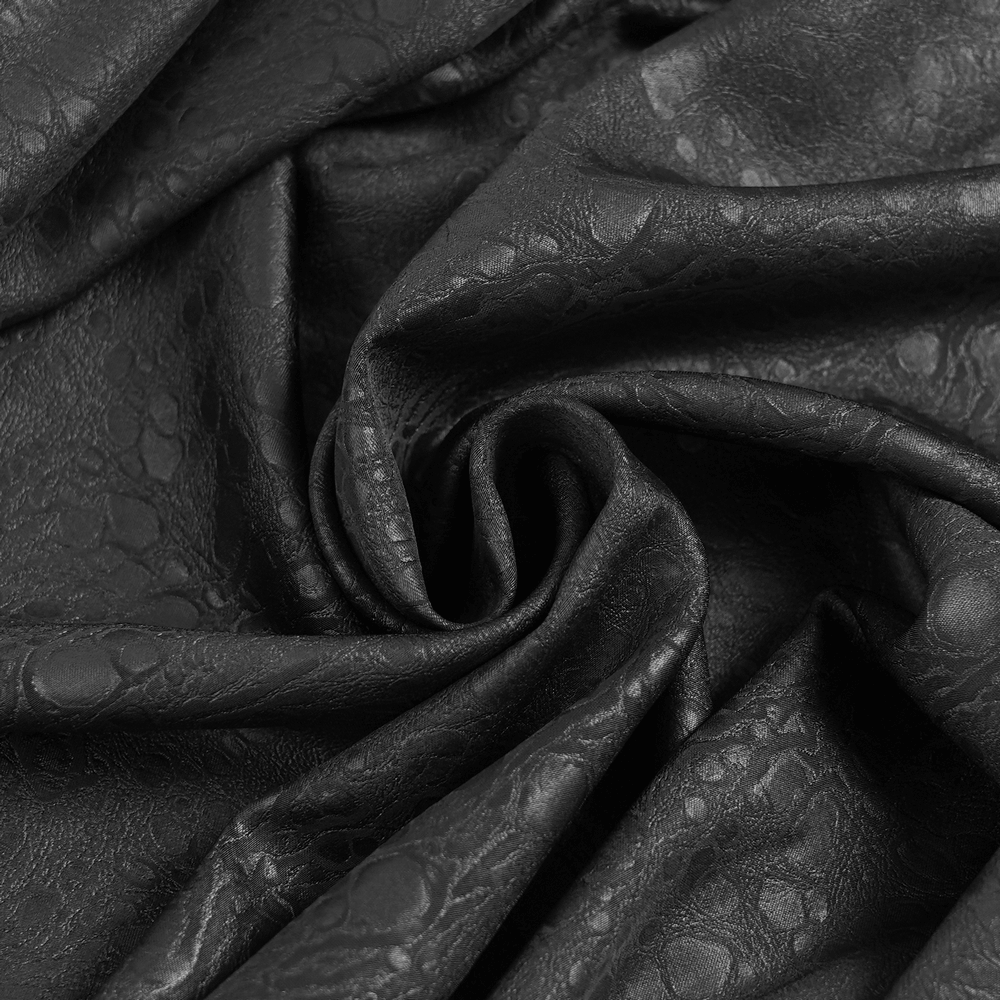 Gothic Chain Shirt with Metal Buckles and Textured Design