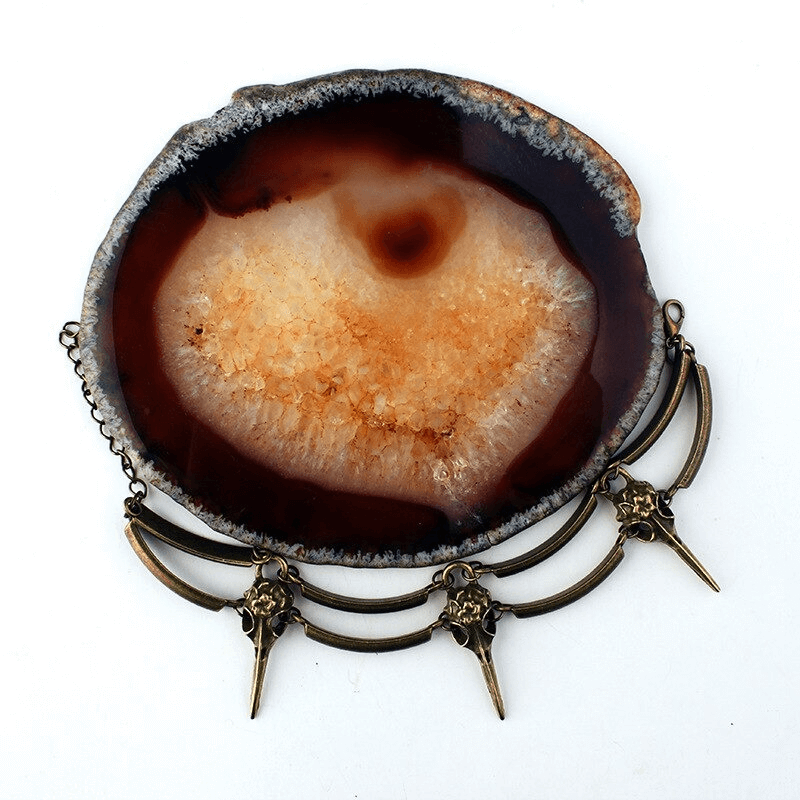 Gothic Crow Skull Bracelet For Men and Women / Vintage Mystery Witch Bracelets