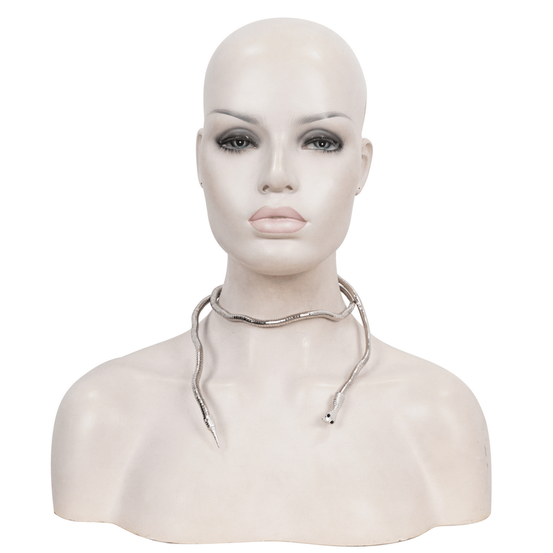 Gothic Curved Snake Necklace / Zinc Alloy Adjustable Bracelets / Vintage Multi-Purpose Jewelry