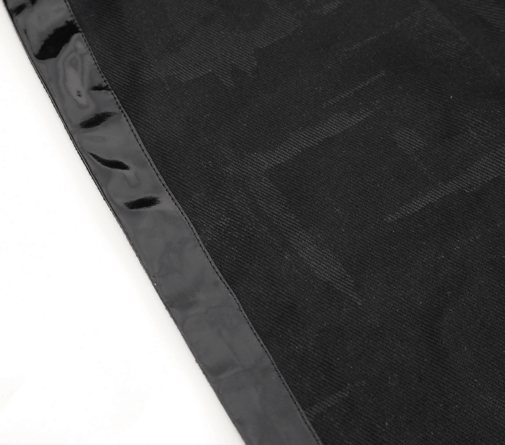 Gothic Faux Leather Kilt Skirt with Chains and Buckles