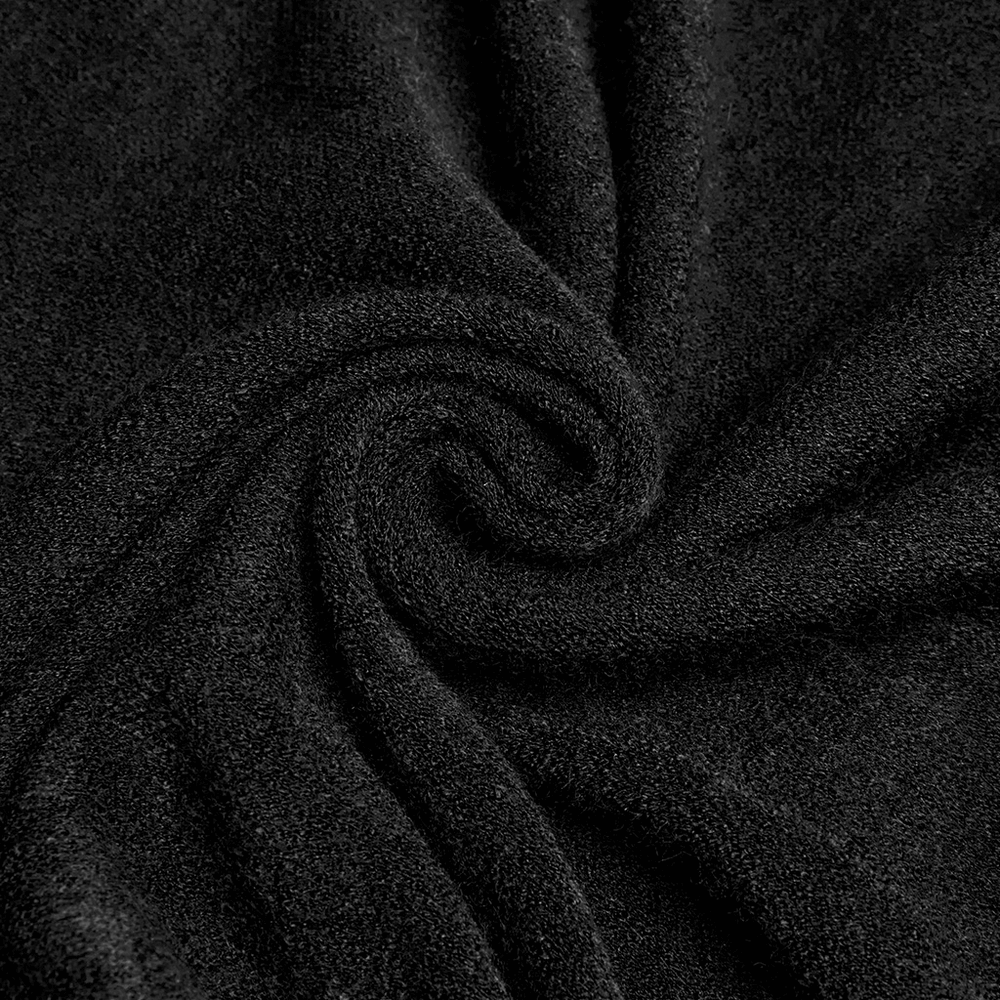 Gothic Hooded Cape with Faux Fur Trim and Lace Hem