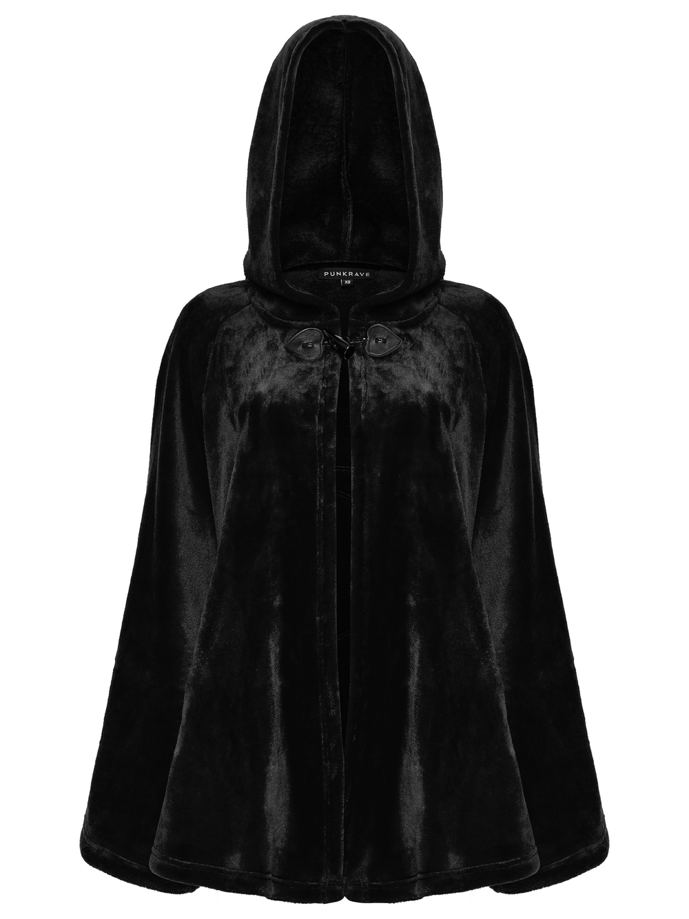 Gothic Hooded Velvet Cape with Crescent Moon Design