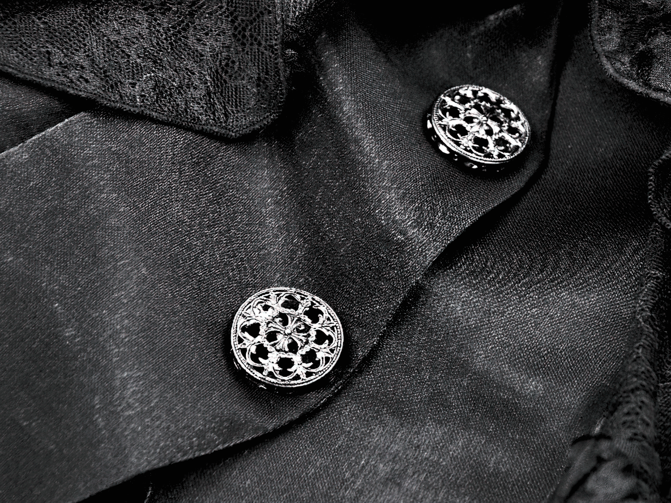 Gothic Lace and Satin Corset Mini Dress with Ruffle Details