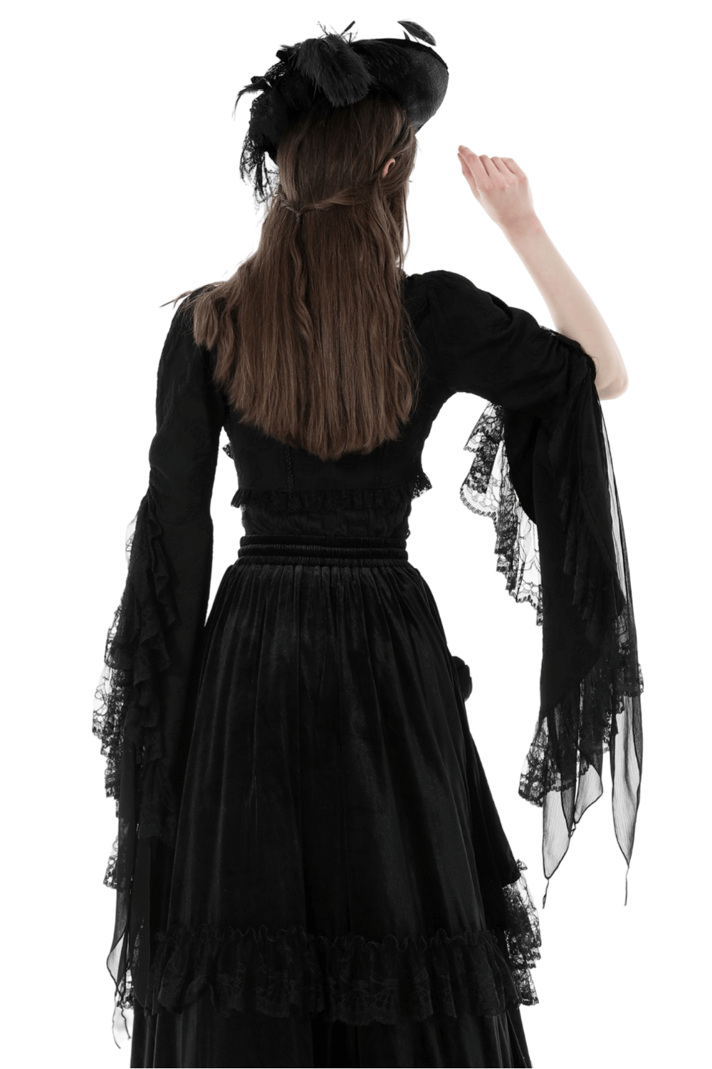 Gothic Lace Bolero - Intricate Evening Elegance