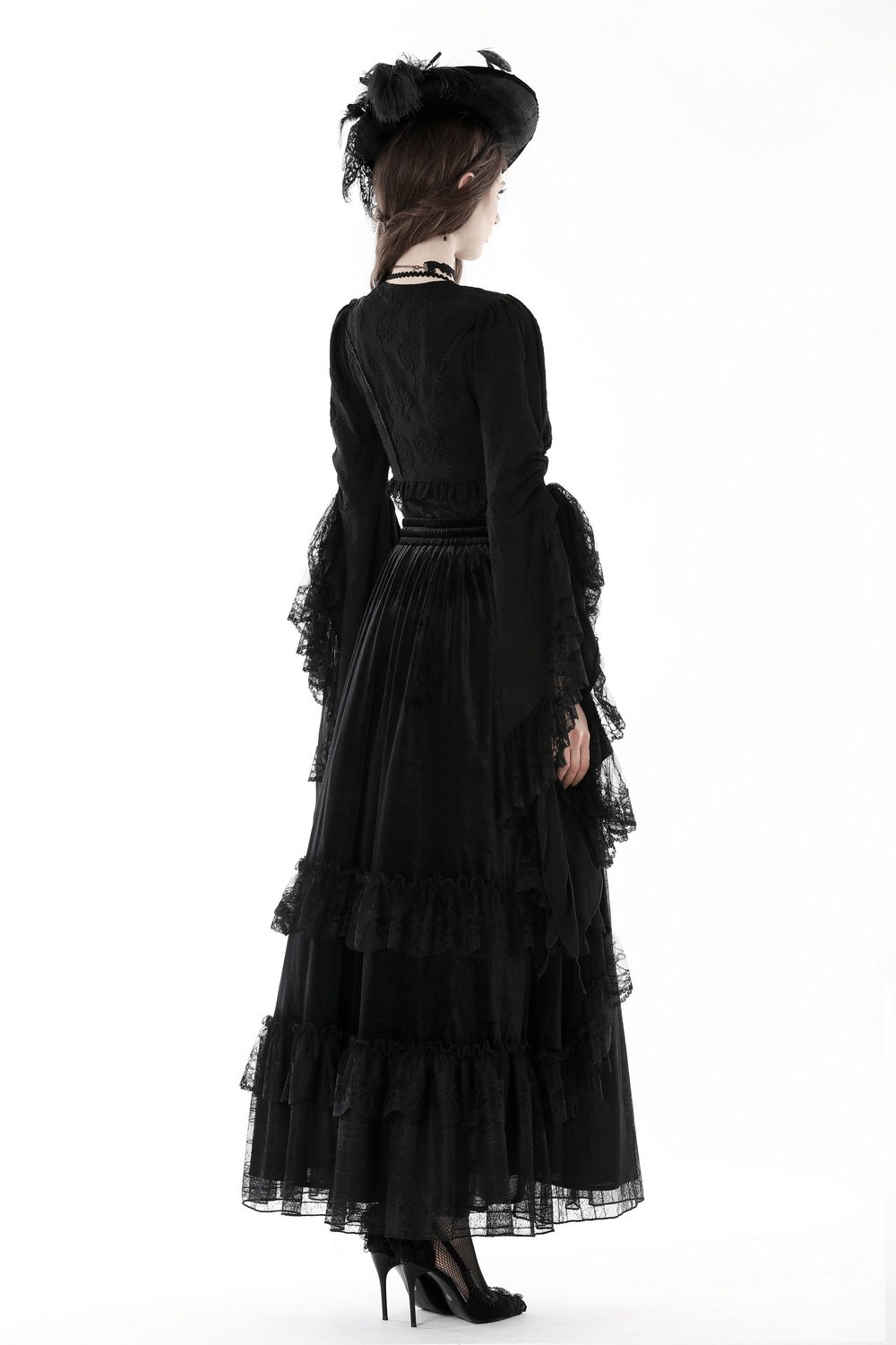 Gothic Lace Bolero - Intricate Evening Elegance