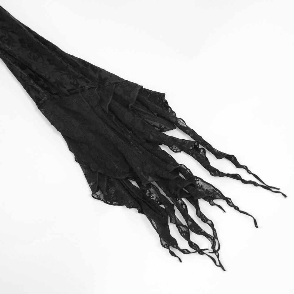 Gothic Lace Bolero with Dramatic Bell Sleeves