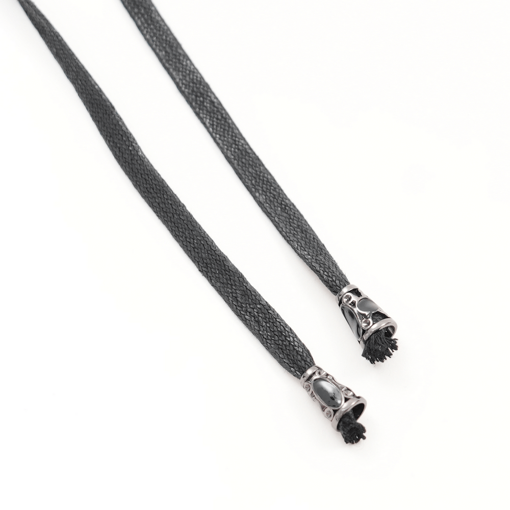 Gothic Lace Corset Belt with Zipper and Cross Details