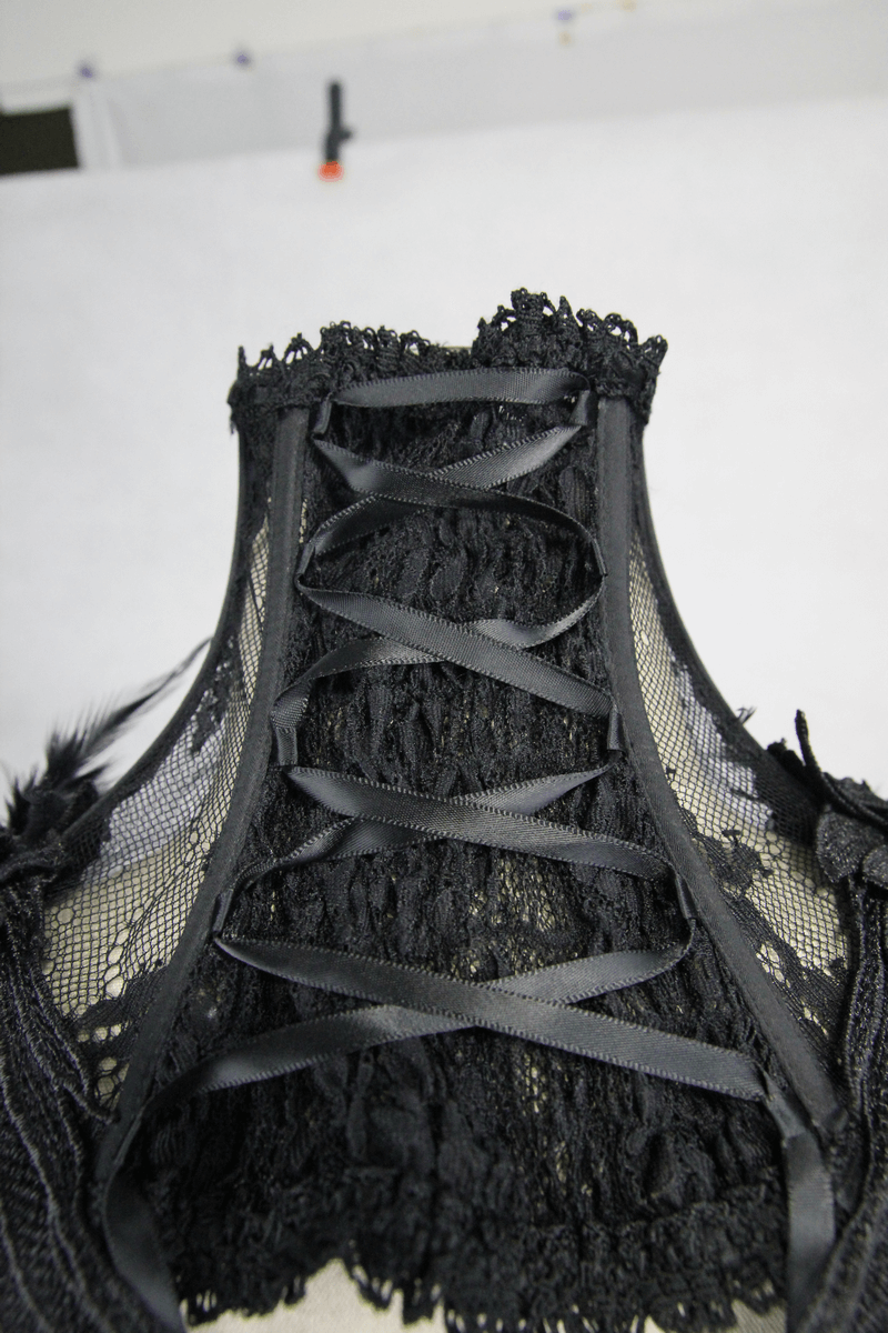 Gothic Lace Flower Collar / Women's High Collar with Decorative Applications