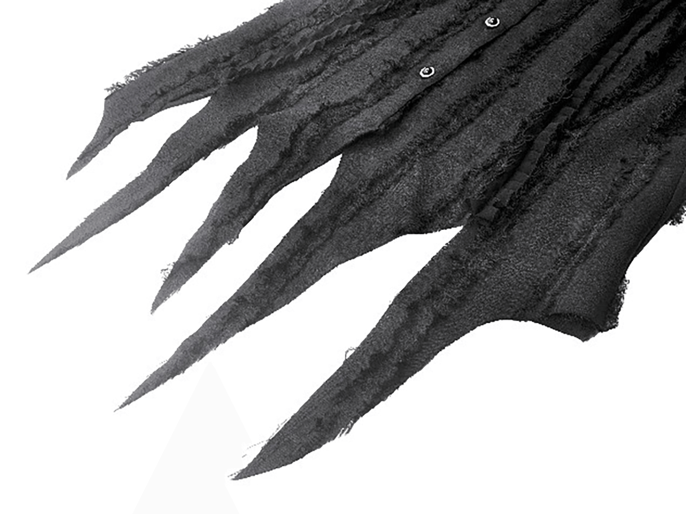 Gothic Lace Ruffle Long Sleeve Shirt with Button Closure