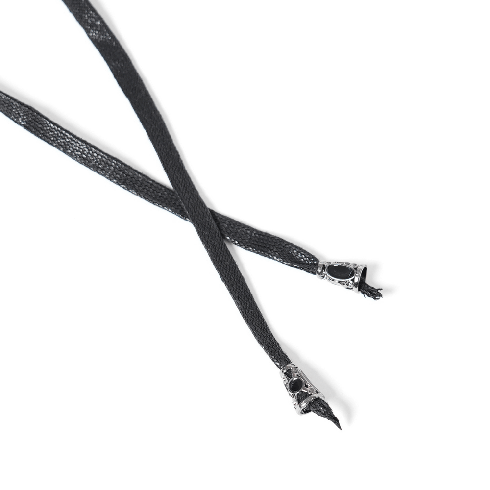 Gothic Lace-Up Corset Belt with Zipper and Lace Details