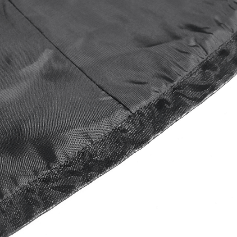 Gothic Lace-Up Long Coat with Velvet and Brocade Detail