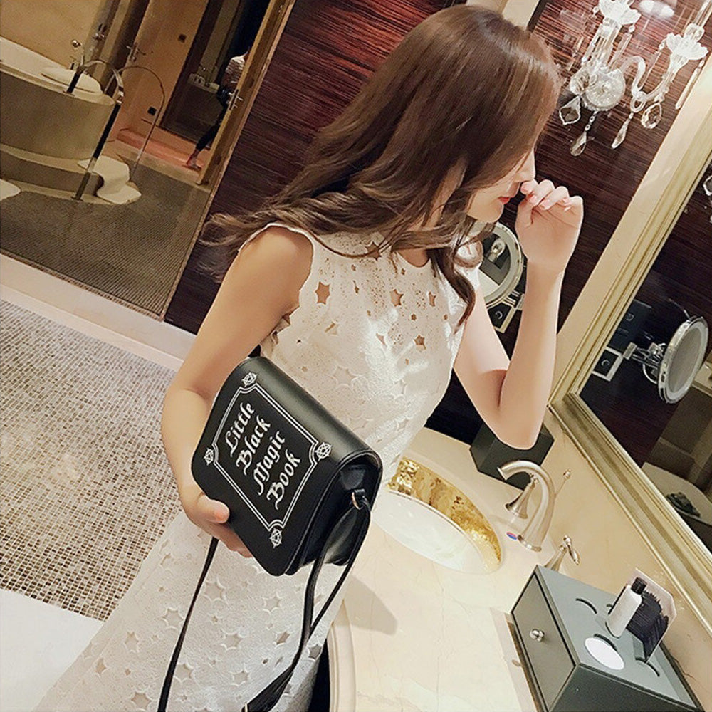 Gothic Letter Printing Shoulder Bag / Women's Small Crossbody Bag / Alternative Fashion Accessories