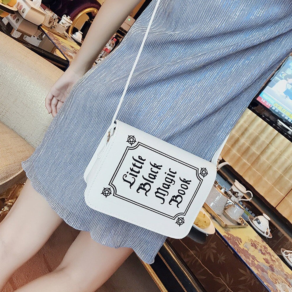 Gothic Letter Printing Shoulder Bag / Women's Small Crossbody Bag / Alternative Fashion Accessories