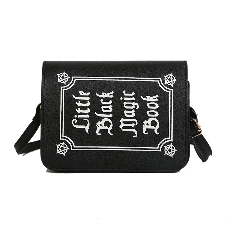Gothic Letter Printing Shoulder Bag / Women's Small Crossbody Bag / Alternative Fashion Accessories