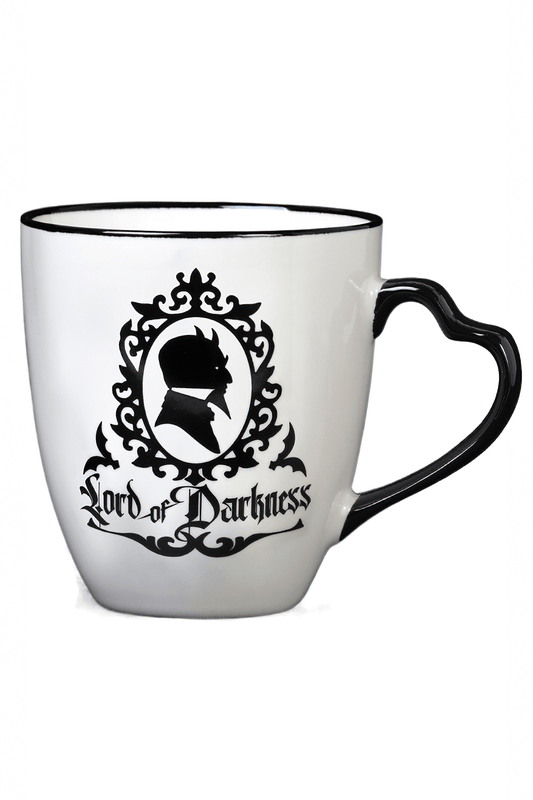 Gothic "Lord of Darkness" Mug with Heart Handle