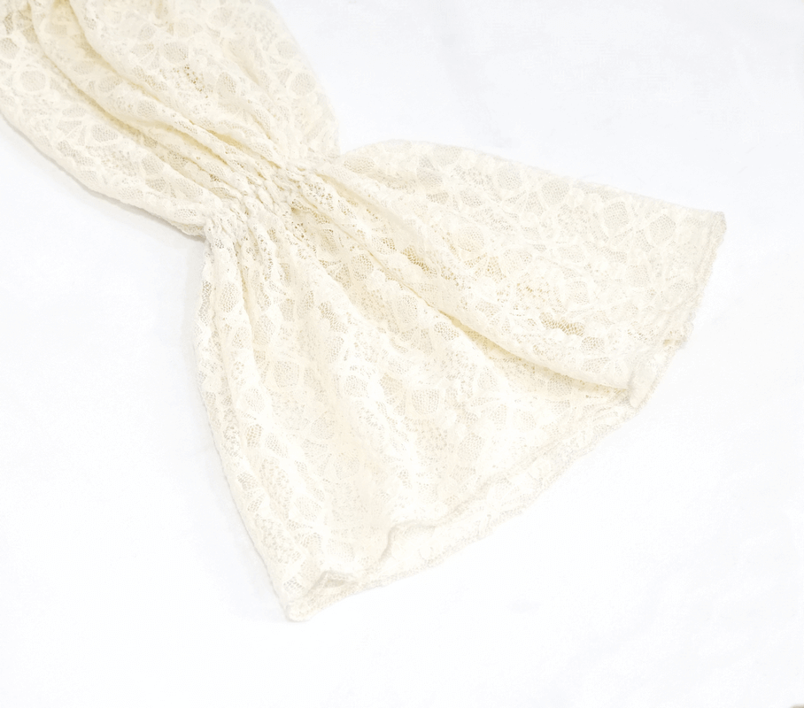 Gothic Off-shoulder Strappy Lace Sleeves Tops / Women's Lace-Up Beige Top