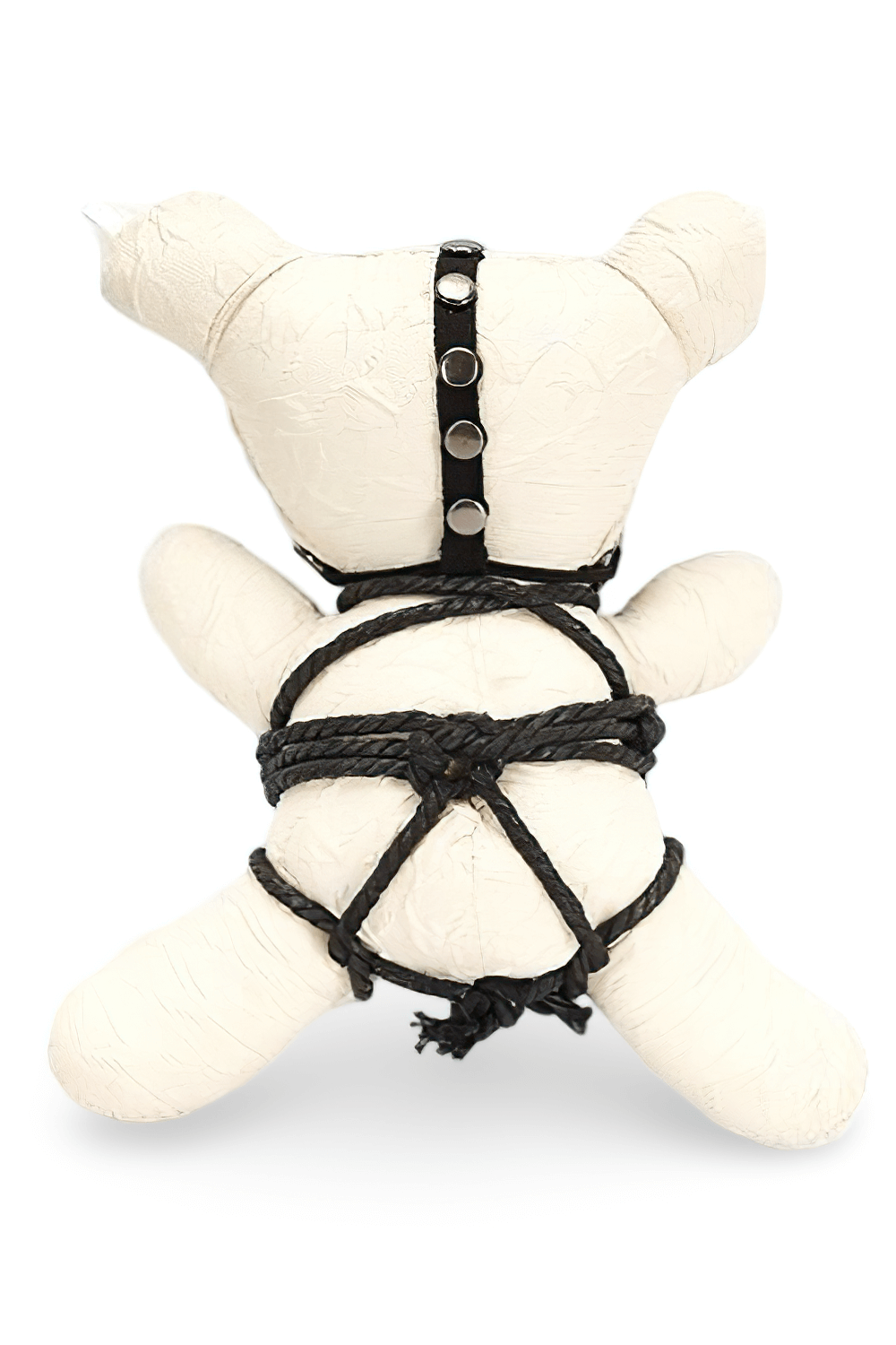 Gothic Punk Bear Plush with Chain and Edgy Detailing
