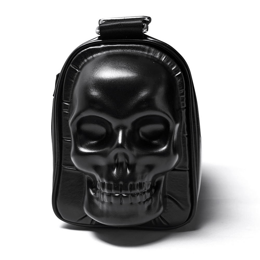 Gothic Punk Coffin Skull Shoulder Bag with Rivets