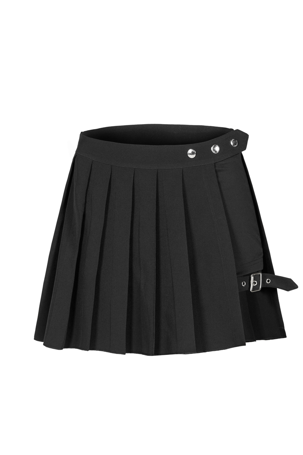 Gothic Punk Plaid Mini Skirt Asym Falsies Two-Piece