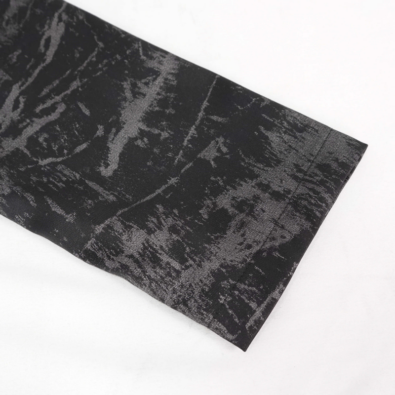 Gothic Punk Women's Hooded Long Coat with Zipper / Stylish Coat With Cross Buckle Belts & Pentagram