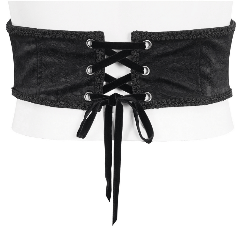 Gothic Punk Zipper Irregular Girdle With Multi Chain for Men