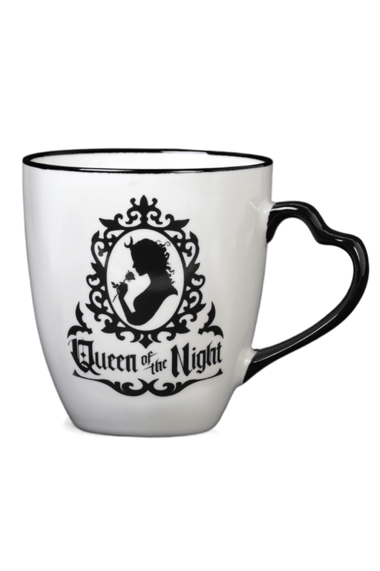 Gothic "Queen of the Night" Mug with Heart Handle