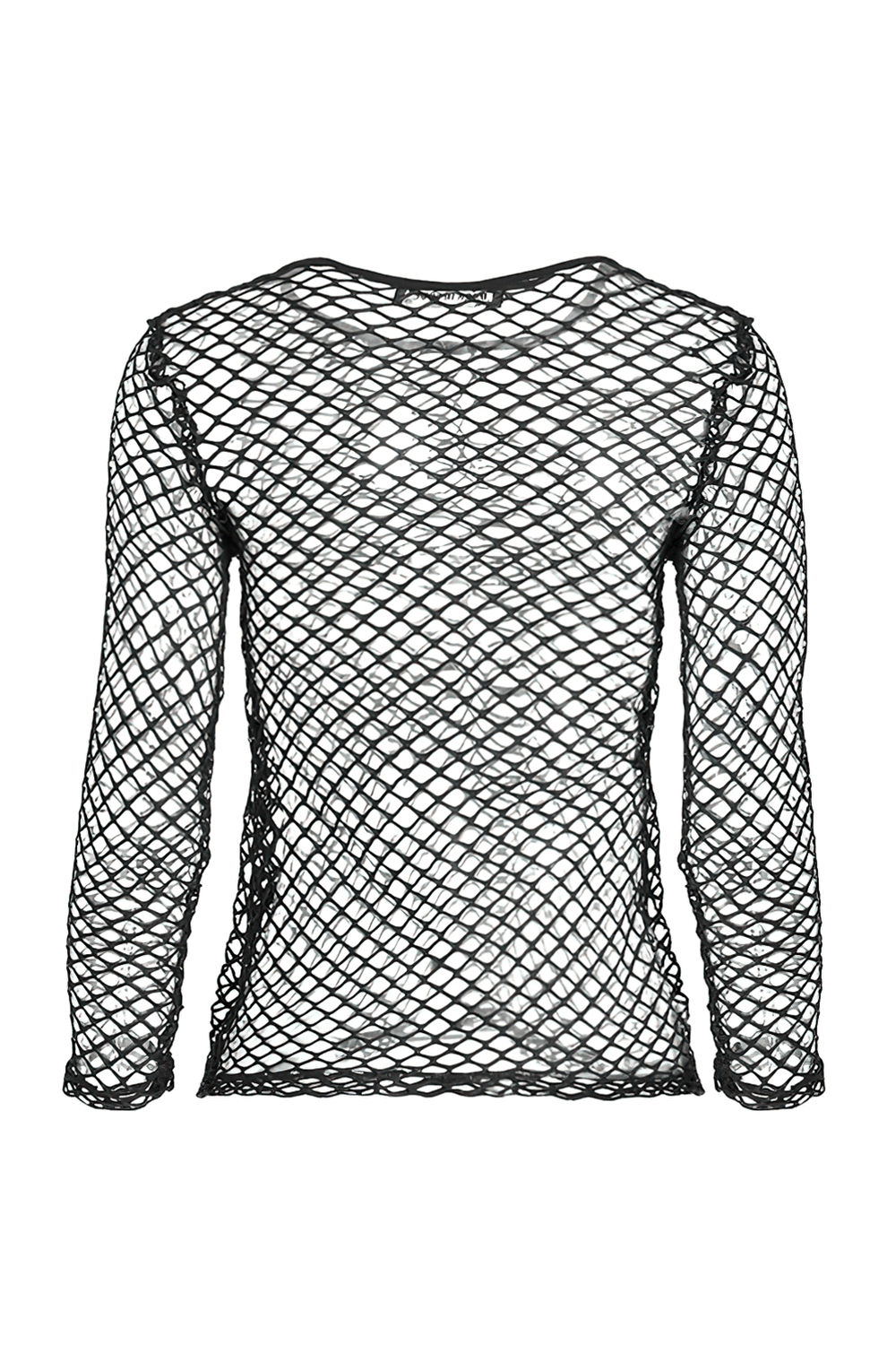 Gothic Sheer Female Long Sleeves Mesh Top - Dark Fashion