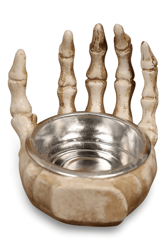 Gothic Skeleton Hand Candle Holder for Halloween Decor
