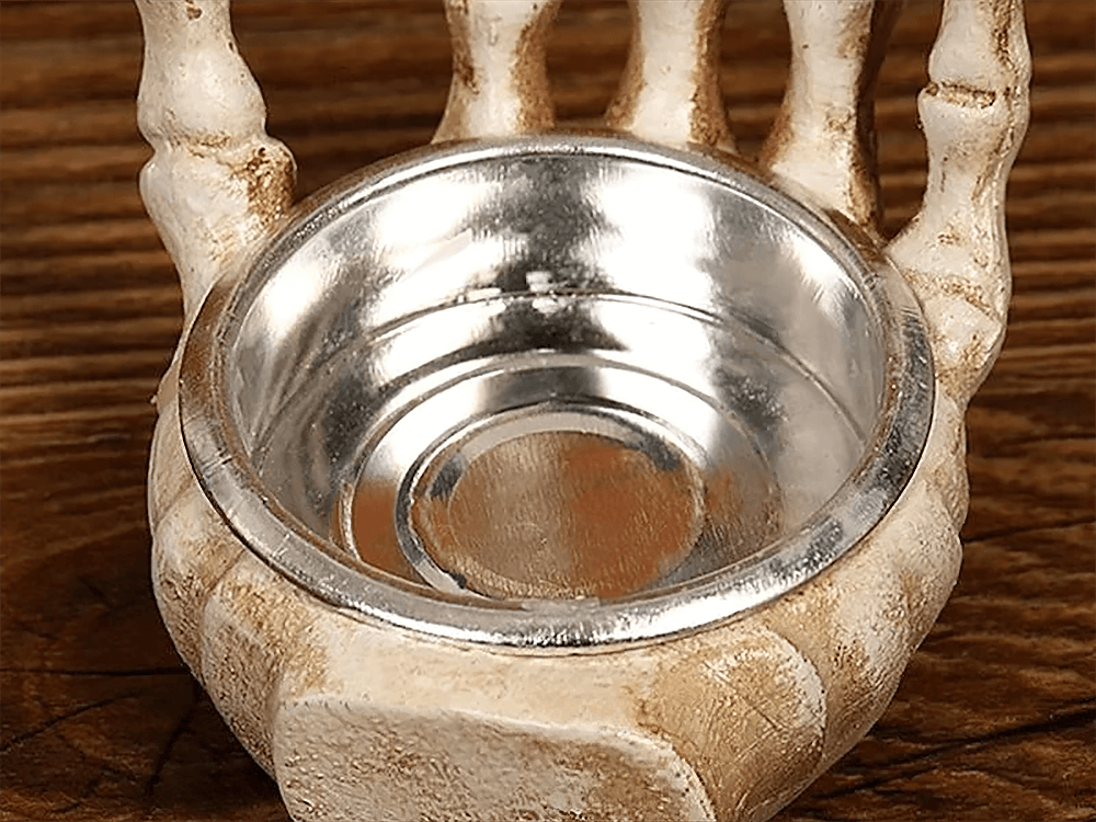 Gothic Skeleton Hand Candle Holder for Halloween Decor