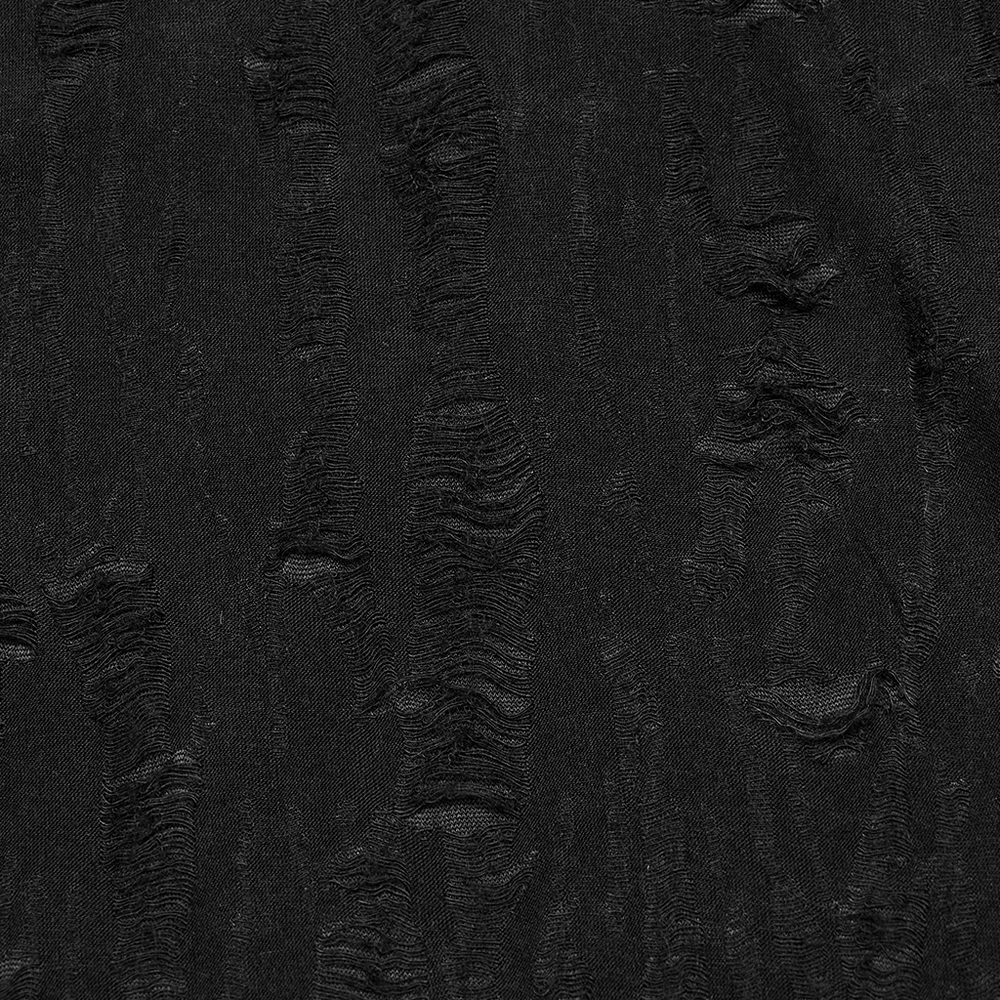 Gothic Sleeveless Top with Iron Rings and Unique Effect