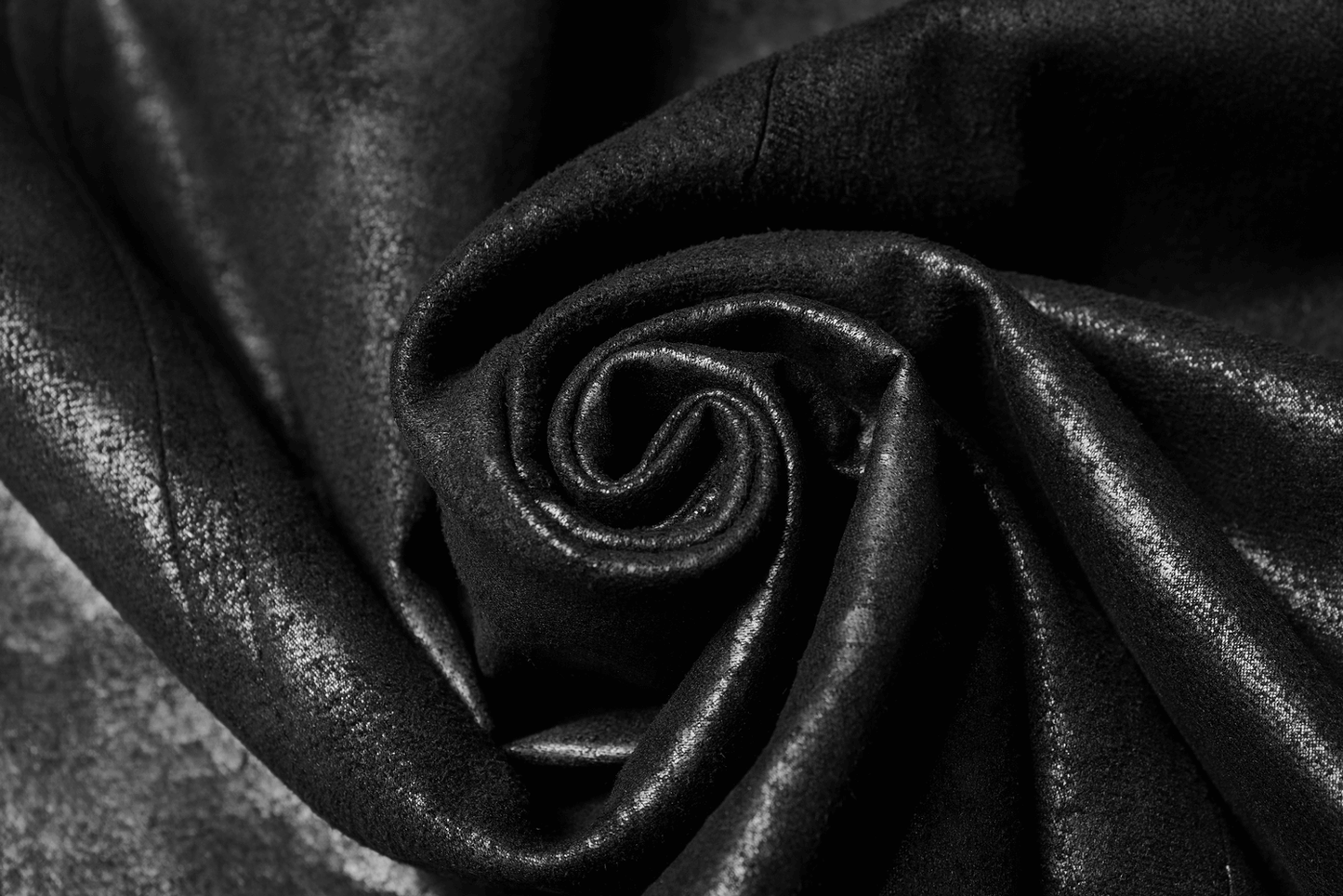 Gothic Style Black Leather Buckle Long Cape for Men