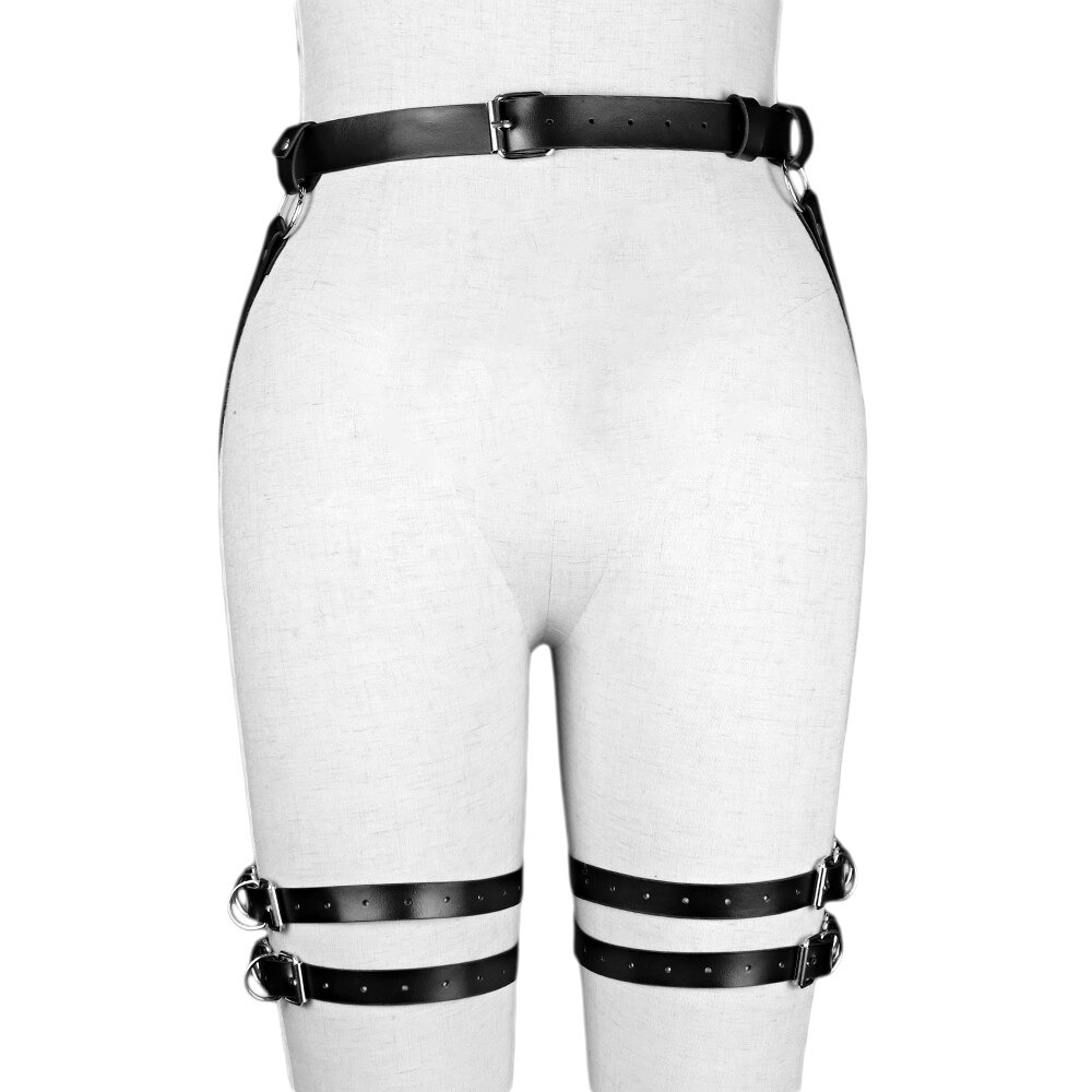 Gothic Style Women's Synthetic Leather Harness / Sexy Full Body Bondage Straps