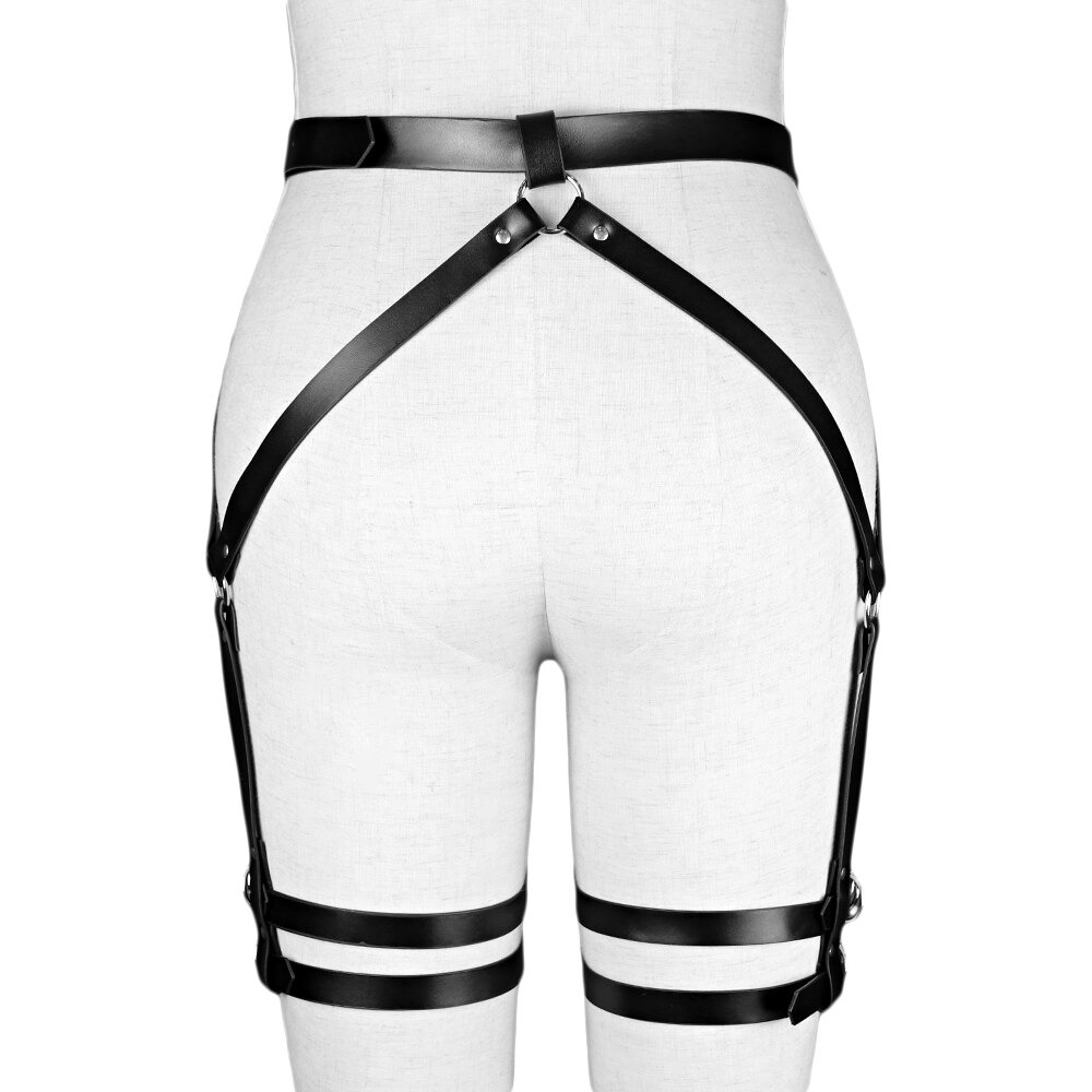 Gothic Style Women's Synthetic Leather Harness / Sexy Full Body Bondage Straps