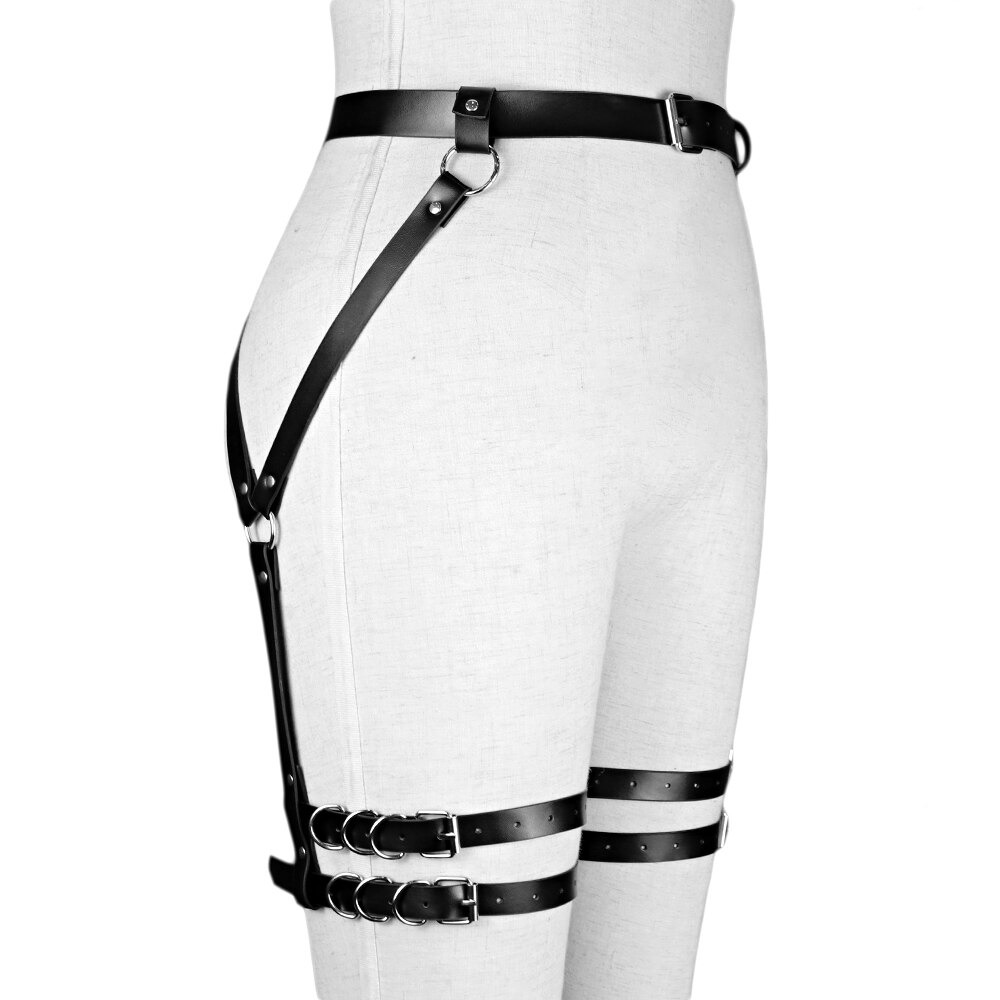 Gothic Style Women's Synthetic Leather Harness / Sexy Full Body Bondage Straps