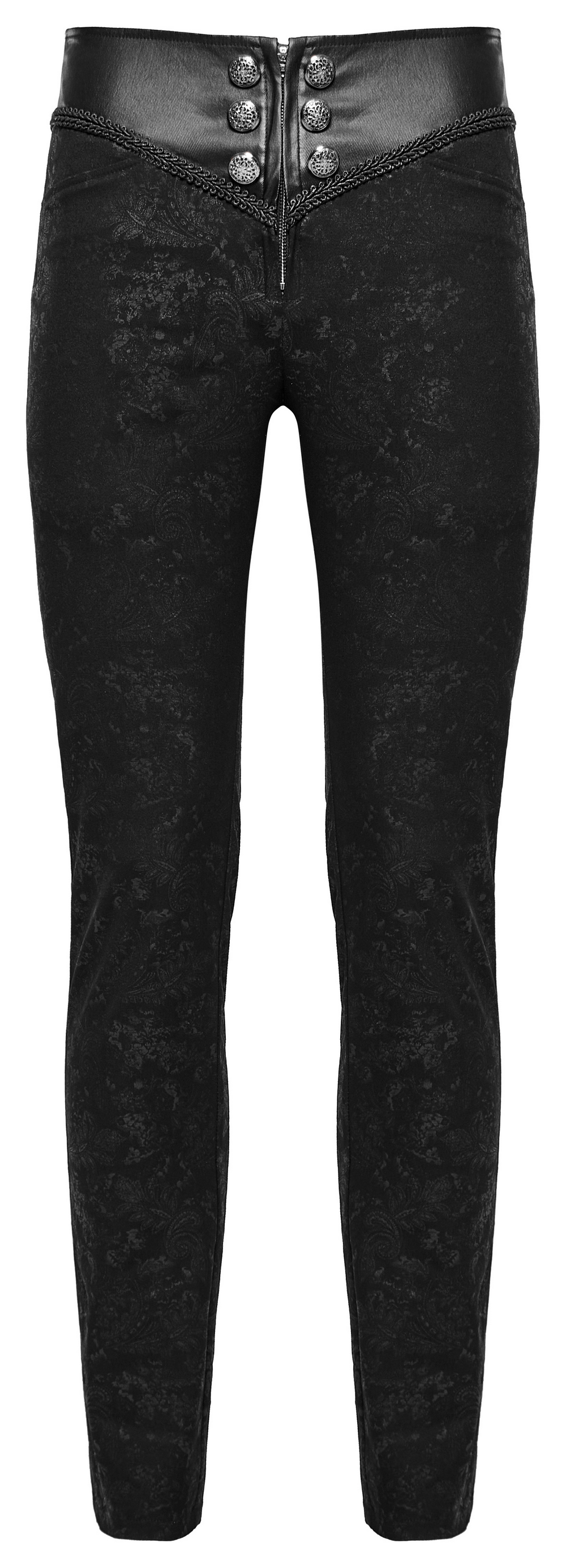 Gothic Stylish Black Lace Up Back Skinny Jeans