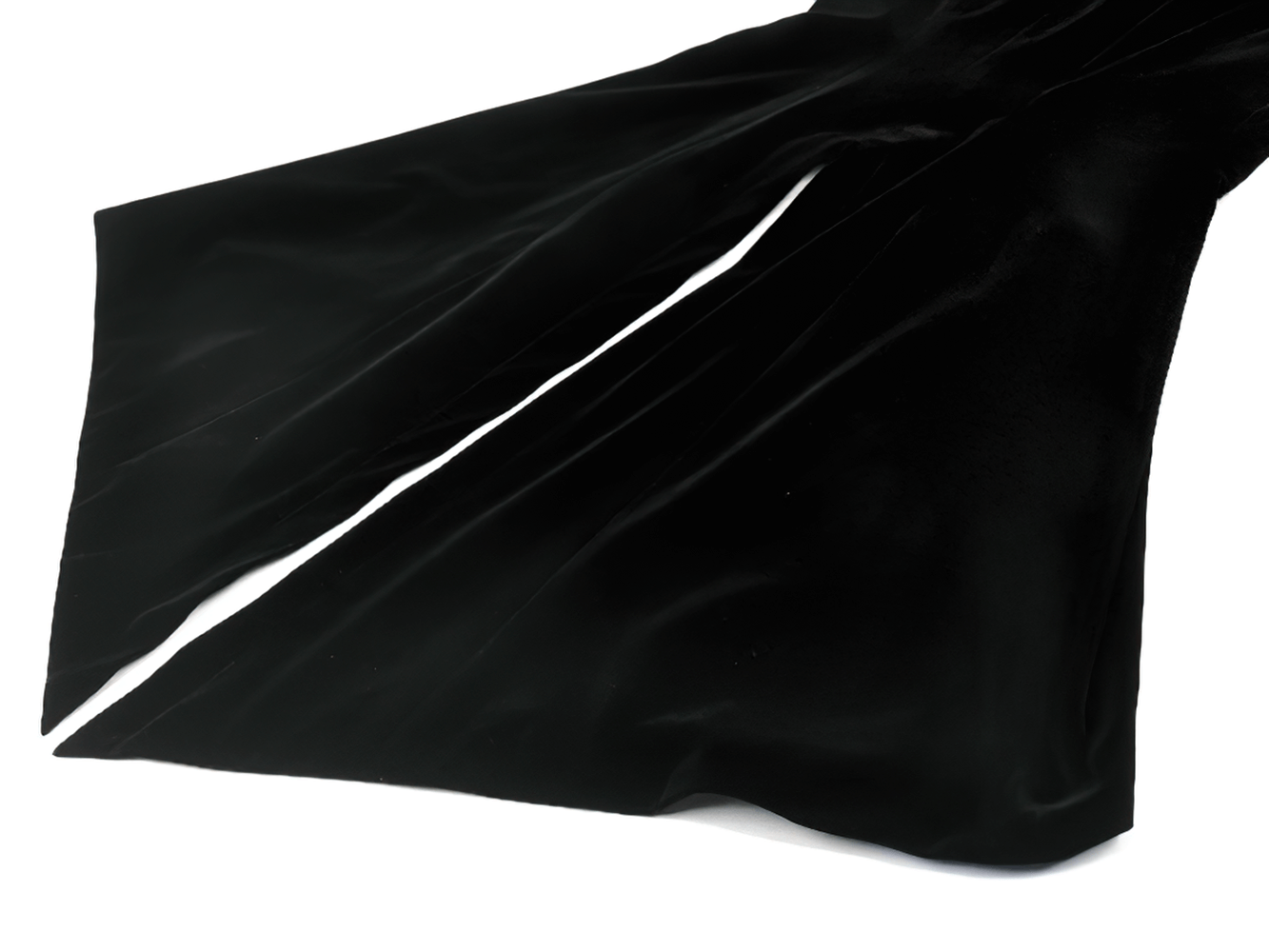 Gothic Velvet Tailcoat with Wine Red Ruffled Shirt Insert