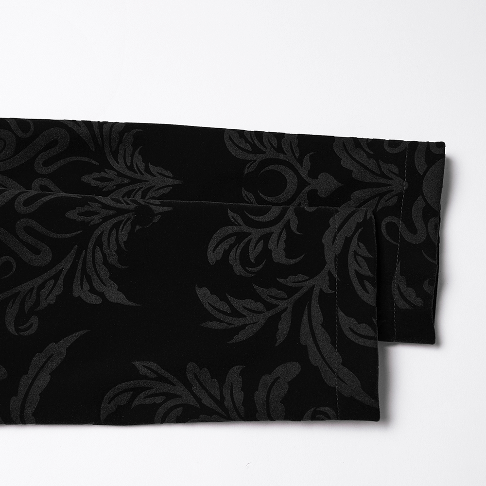 Gothic Vintage Lace-Up Velvet Jacket with Gemstone Buttons