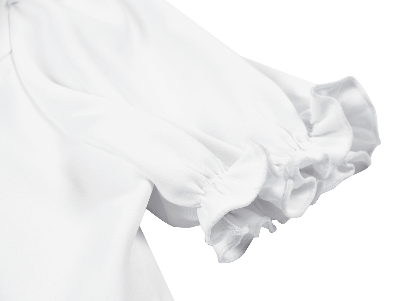 Gothic White Blouse With Detachable Lace Jabot