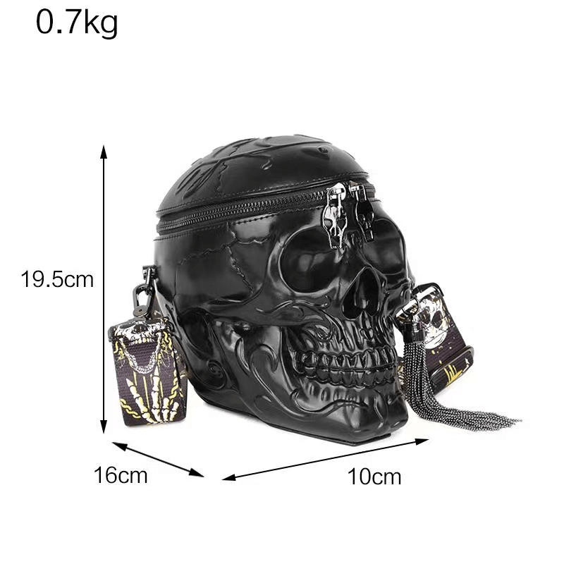 Gothic Women's Bag in Form Skull / Halloween Single Shoulder Bag