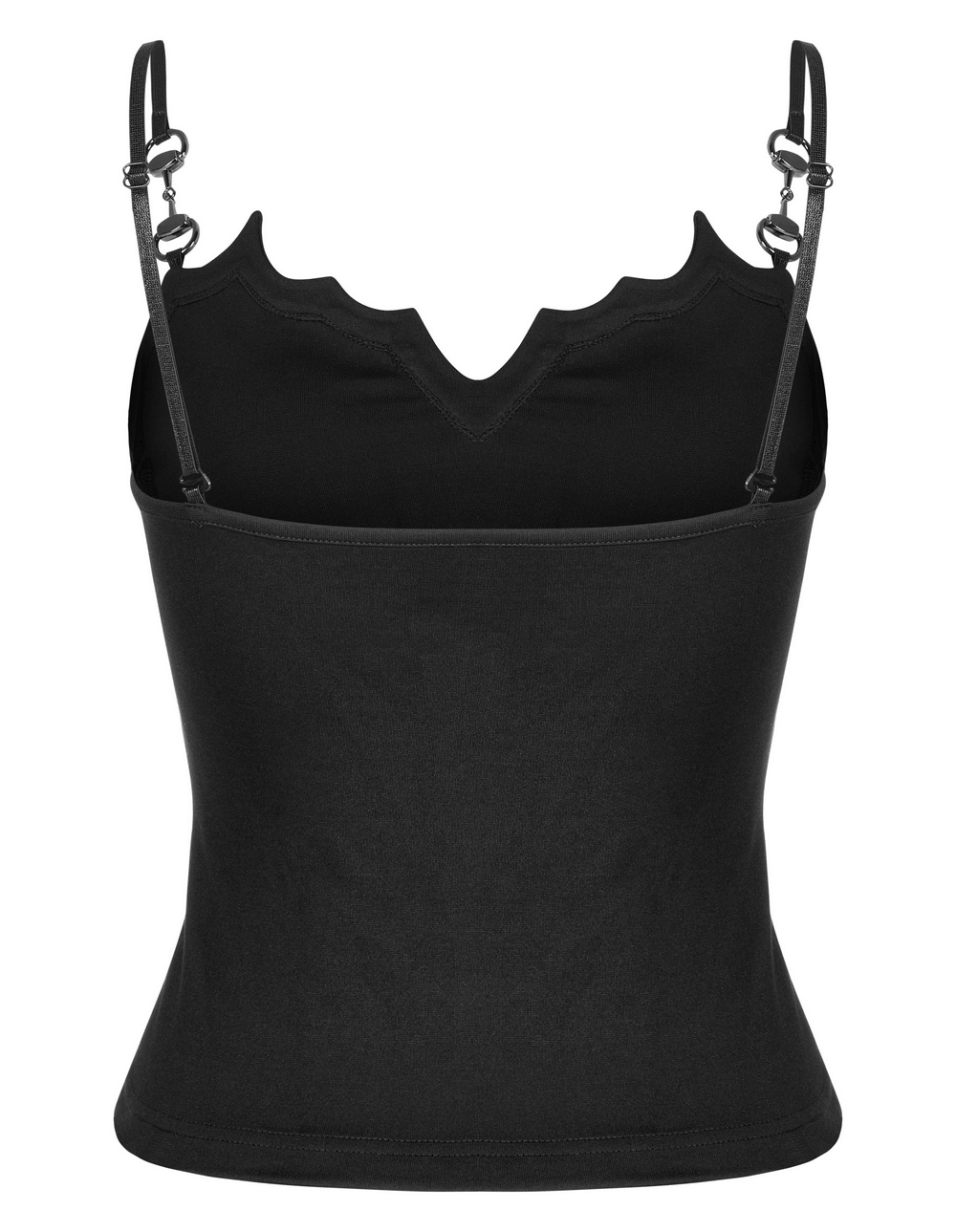 Gothic Women's Bat Edge Camisole with Metal Accents