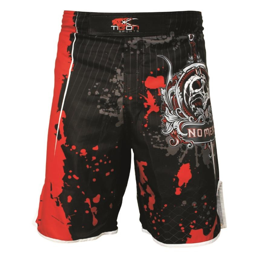 Men's Boxing Shorts with Skull / Fashion Gothic Shorts in Two Color