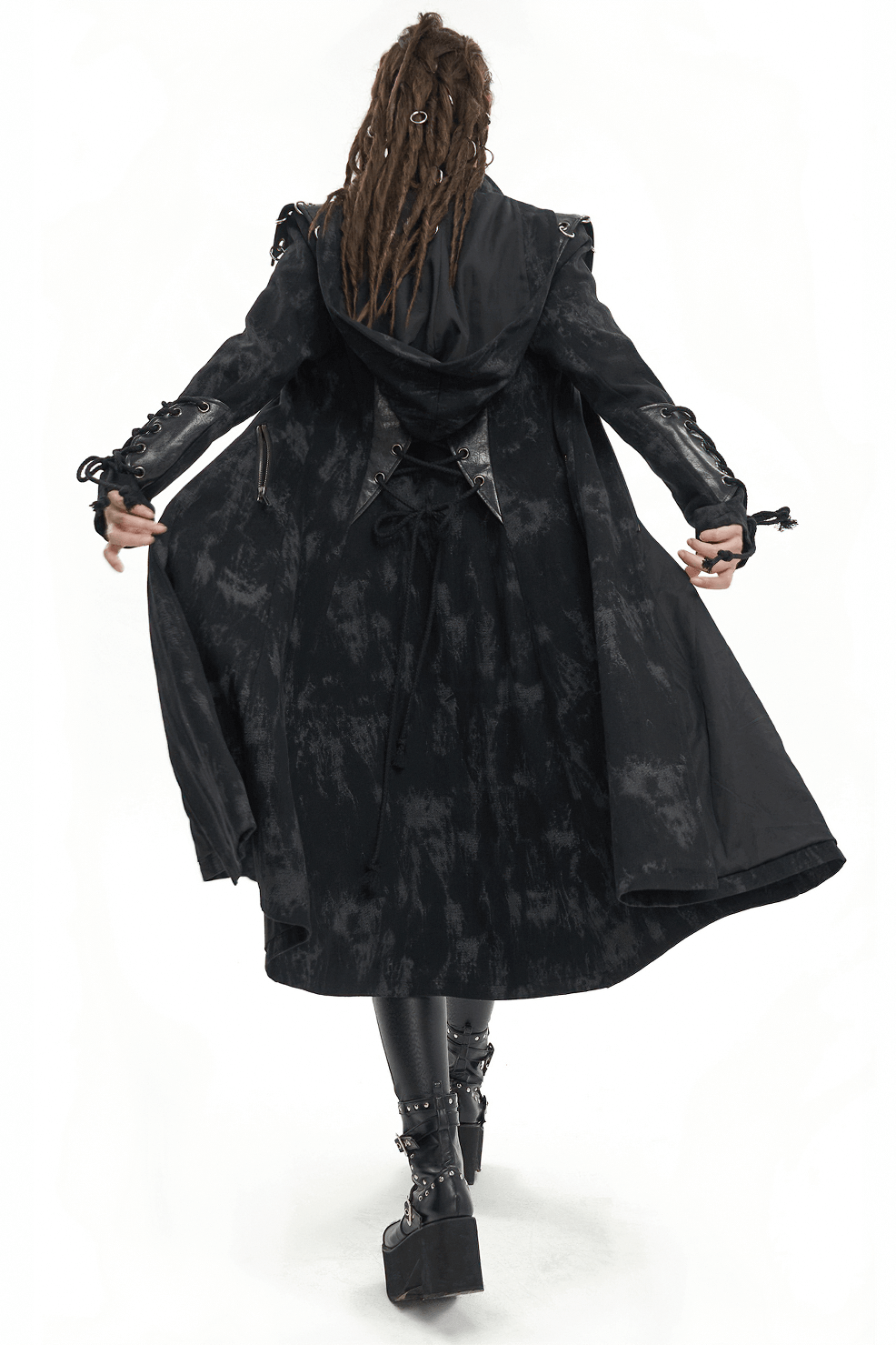 Gothic Women's Hooded Coat / Dark and Edgy Style for Fashionable Women