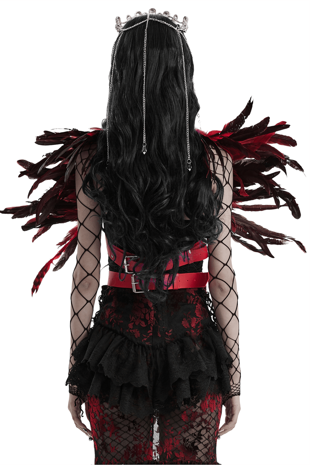 Gothic Women's Real Feather Shoulder Accessory