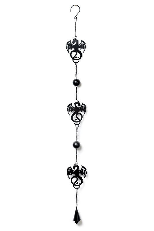 Gothic Wyvrex Dragon Hanging Chime Decoration